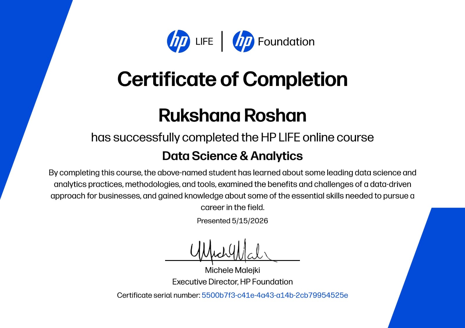 Data Science & Analytics