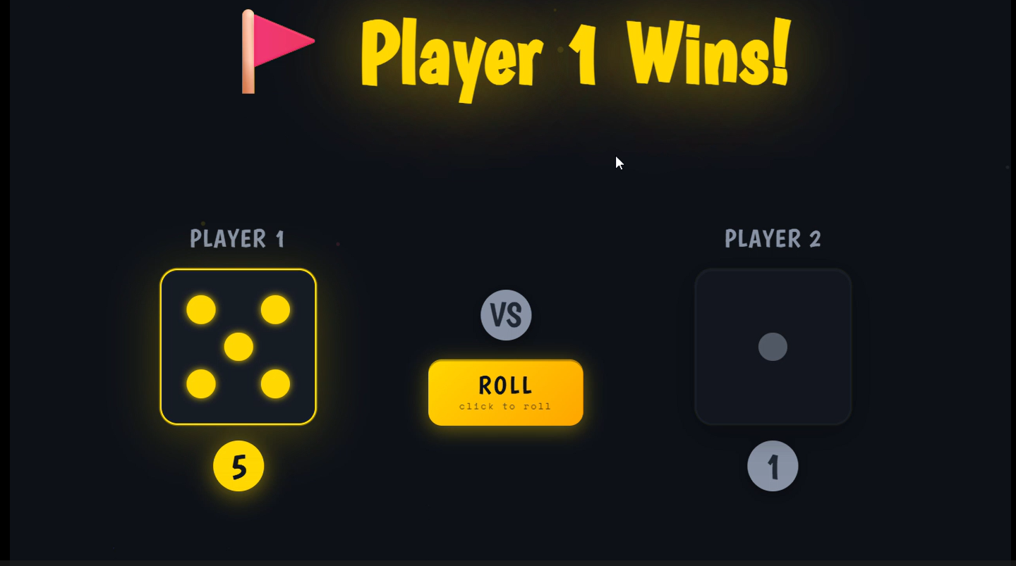 Dice Game project screenshot