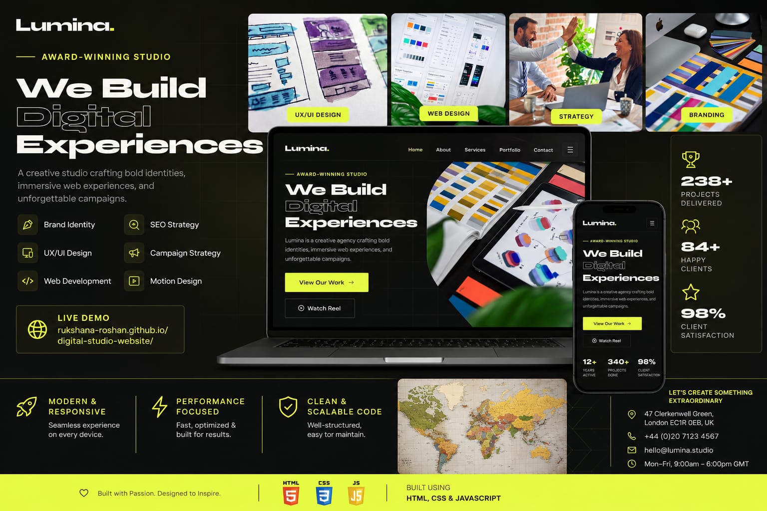 Digital Studio Website project screenshot