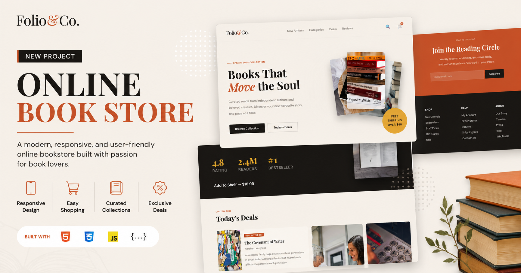 Online Book Store project screenshot